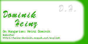 dominik heinz business card